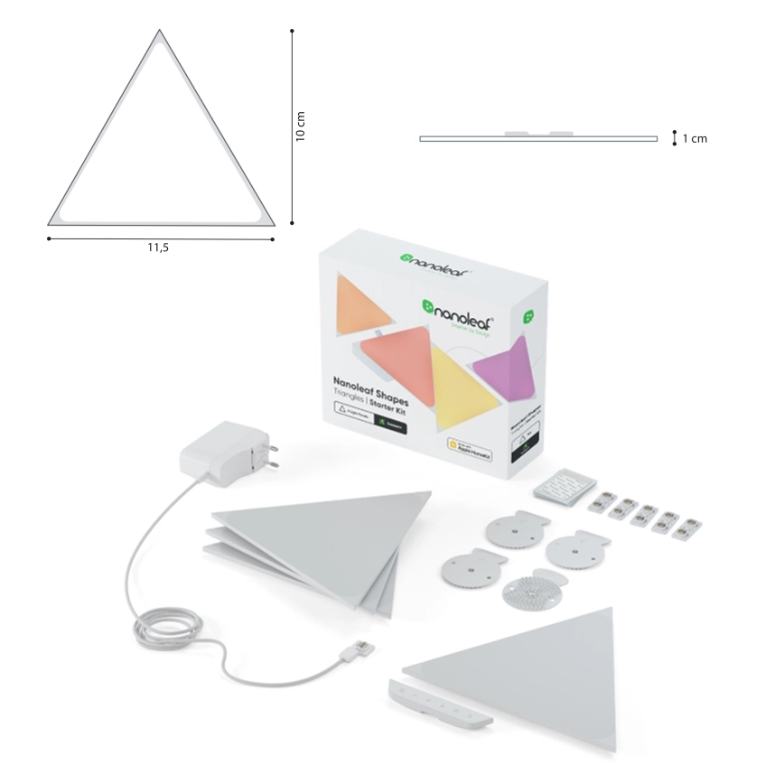10x RGB Dimbara LED-paneler Wi-Fi