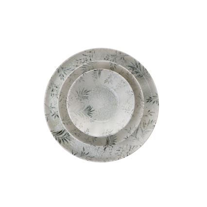 12-delars middagsservis i grått porslin