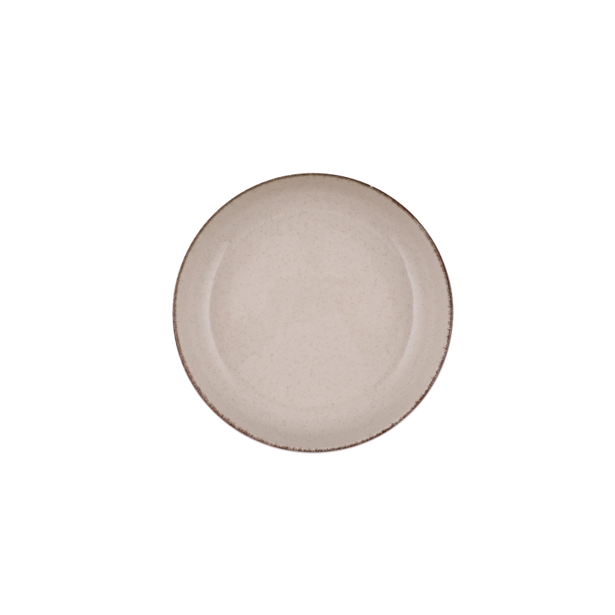 16-delars matservis, beige/porslin
