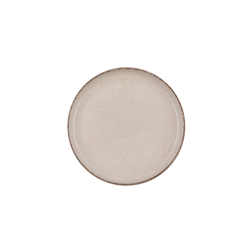 16-delars matservis, beige/porslin