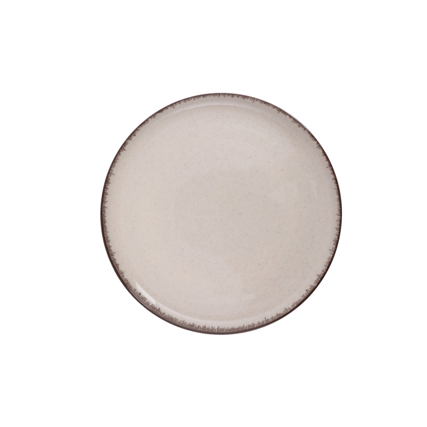 18-delars middagsservis beige/porslin