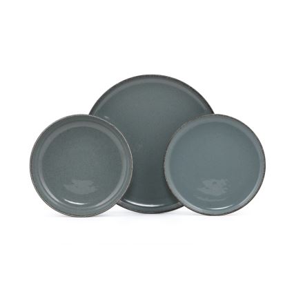 18-delars middagsservis i blått porslin