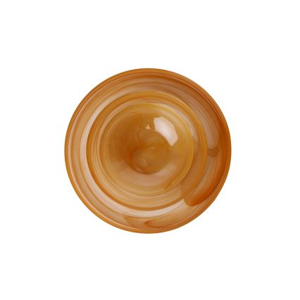 18-delars middagsset, orange/glas