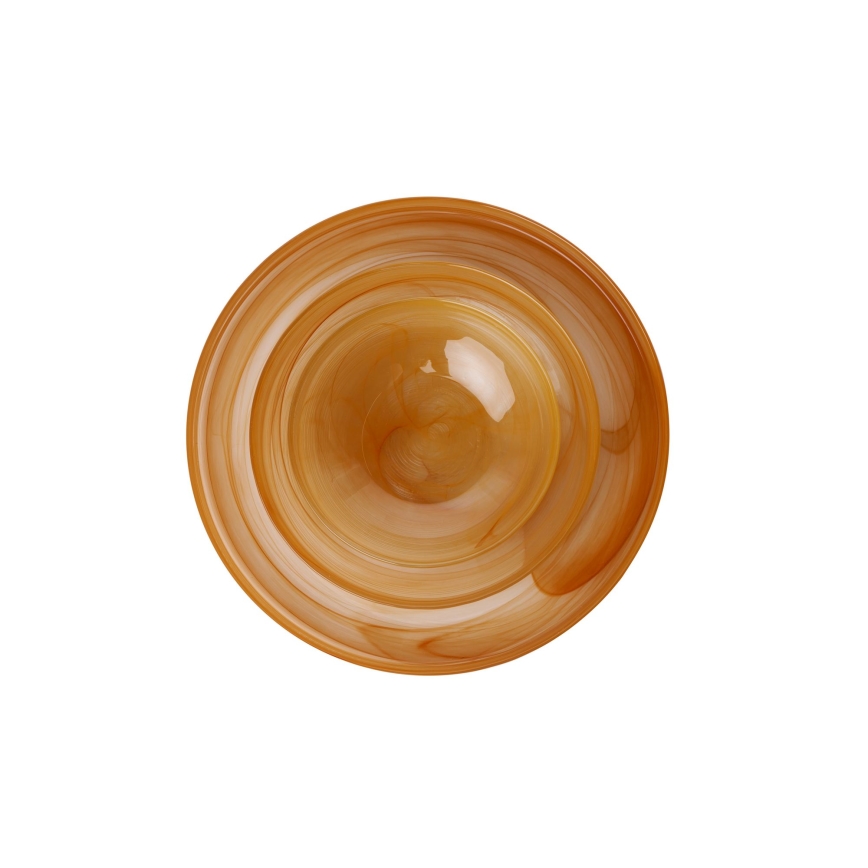 18-delars middagsset, orange/glas