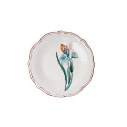 18-delars porslinsservis, flerfärgad