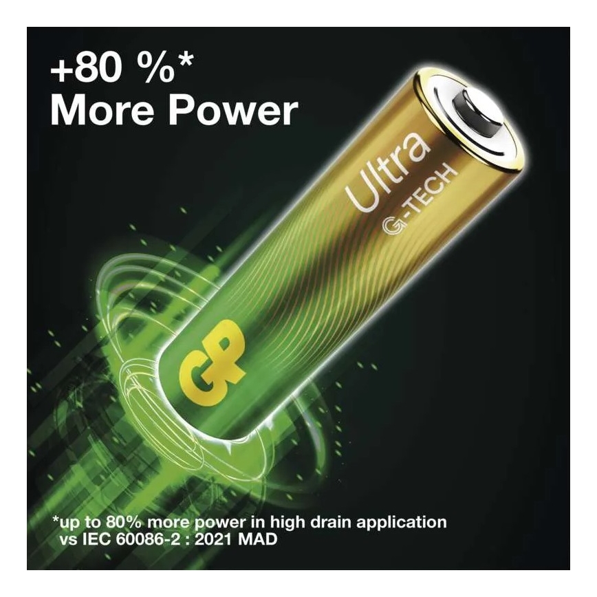 2 st Alkaliska batterier C GP ULTRA 1,5V