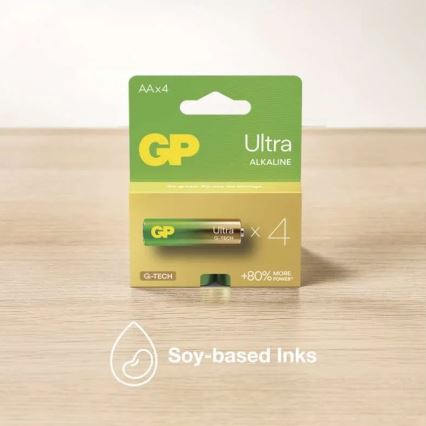 2 st Alkaliska batterier C GP ULTRA 1,5V