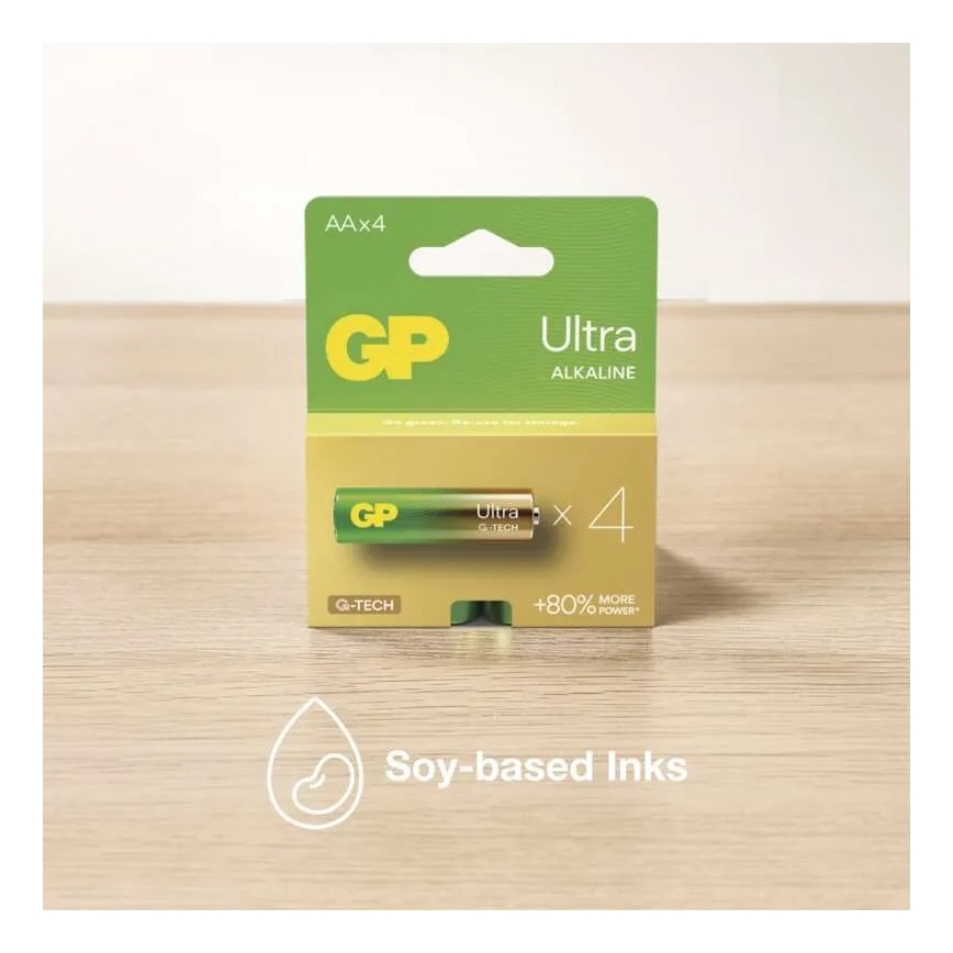 2 st Alkaliska batterier C GP ULTRA 1,5V