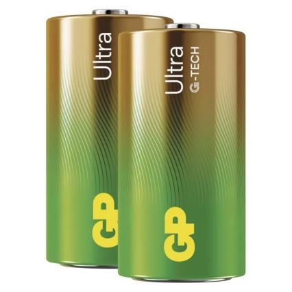 2 st Alkaliska batterier C GP ULTRA 1,5V