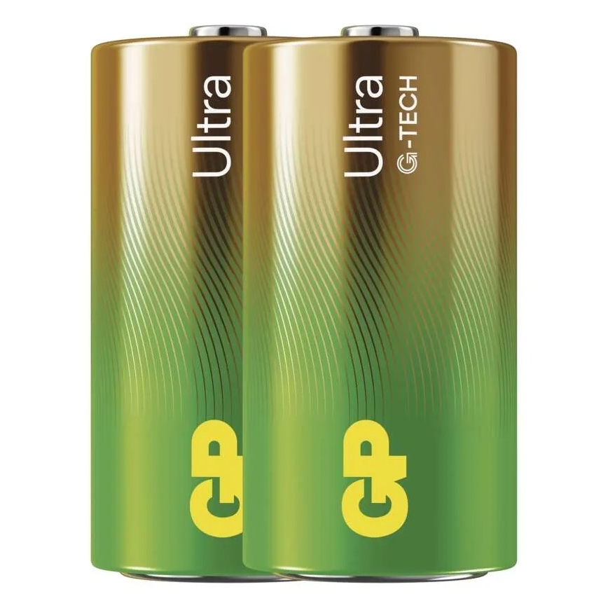 2 st Alkaliska batterier C GP ULTRA 1,5V