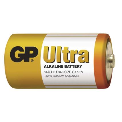 2 st Alkaliska batterier C GP ULTRA 1,5V