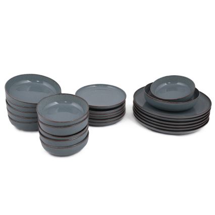 24-delars middagsservis blå/porslin