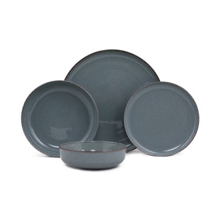 24-delars middagsservis blå/porslin