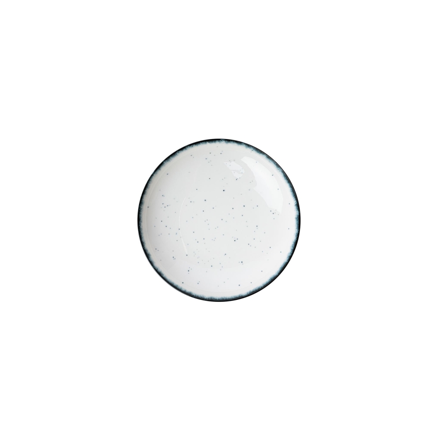 24-delars middagsservis i porslin, vit/svart