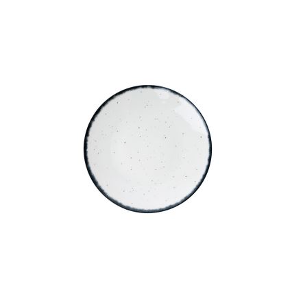 24-delars middagsservis i porslin, vit/svart