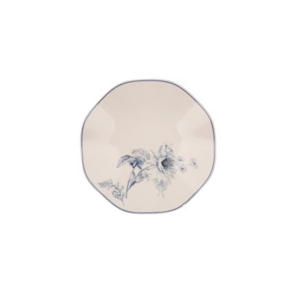 24-delars porslinsservis, vit/blå