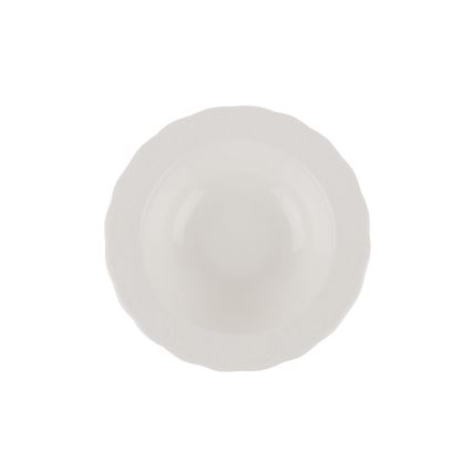 24-delars servis i vitt porslin