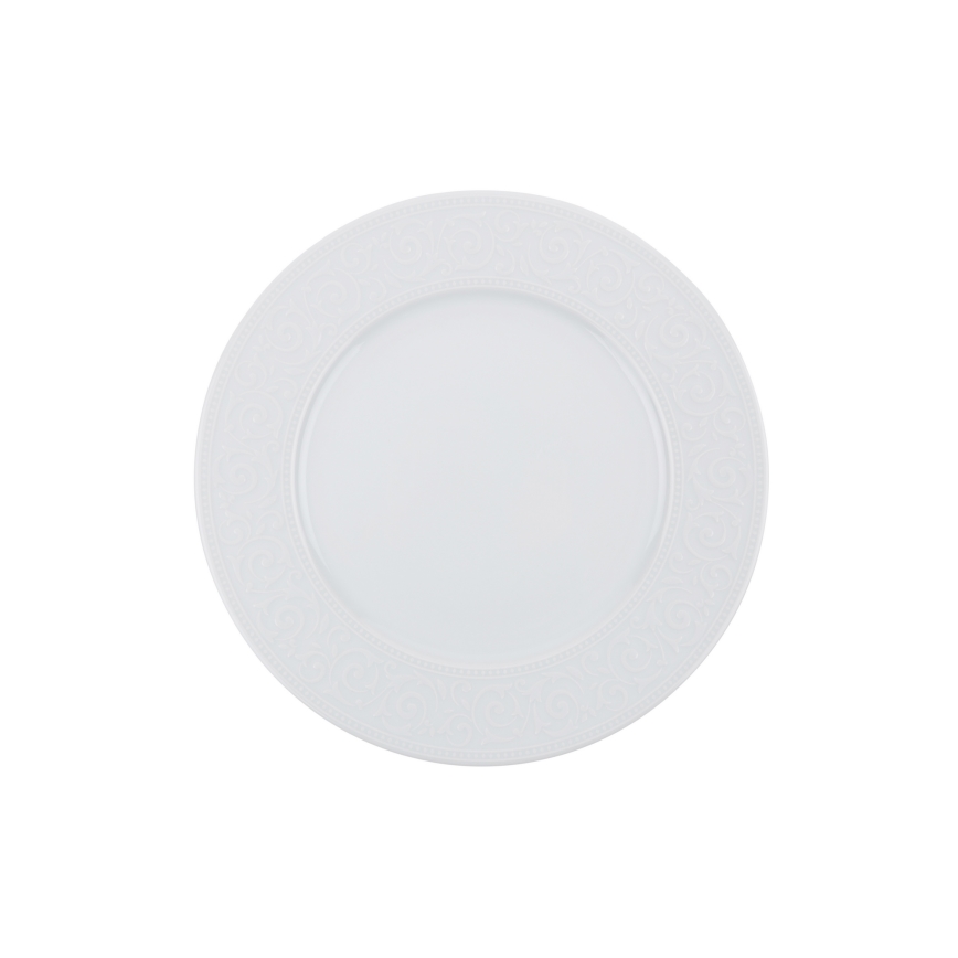 24-delars servis i vitt porslin