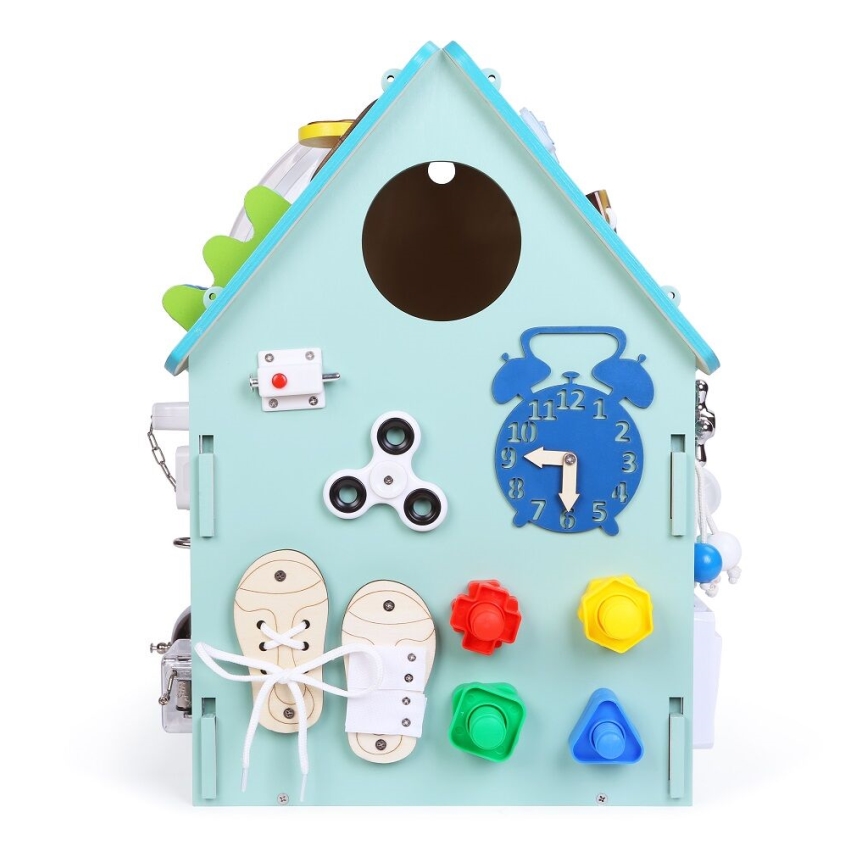 2Kids Toys - Activity bräda hus blå