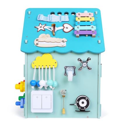2Kids Toys - Activity bräda hus blå