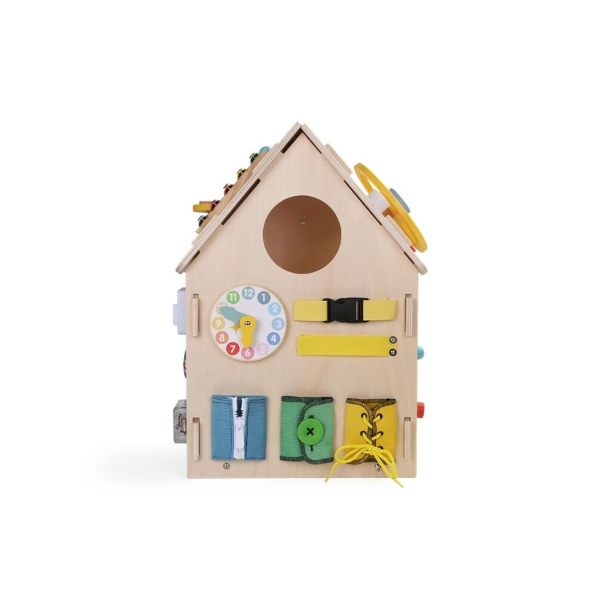 2Kids Toys - Aktivitetsbräda hus beige