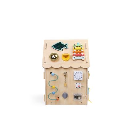 2Kids Toys - Aktivitetsbräda hus beige
