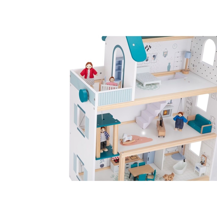 2Kids Toys - Dockhus i trä Barbora