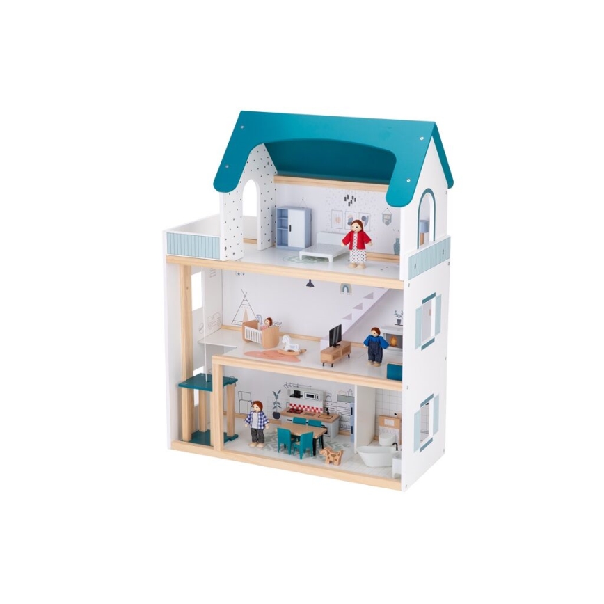 2Kids Toys - Dockhus i trä Barbora