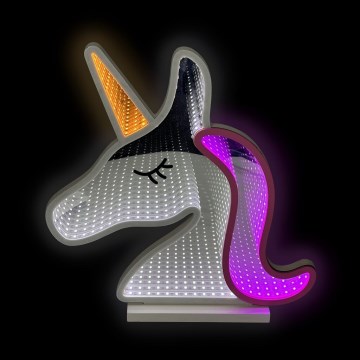 2Kids Toys - LED Neon bord dekoration LED/5W/USB enhörning