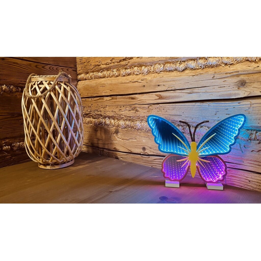 2Kids Toys - LED Neon bord dekoration LED/5W/USB fjäril