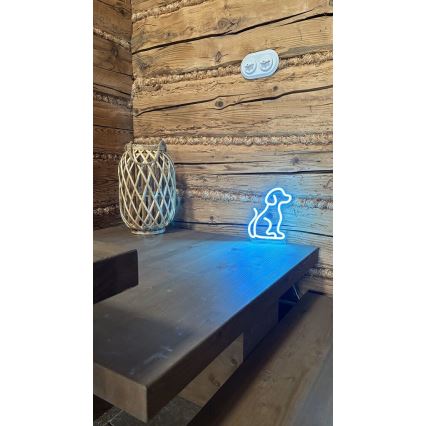 2Kids Toys - LED Neonbordslampa LED/5W/USB hund
