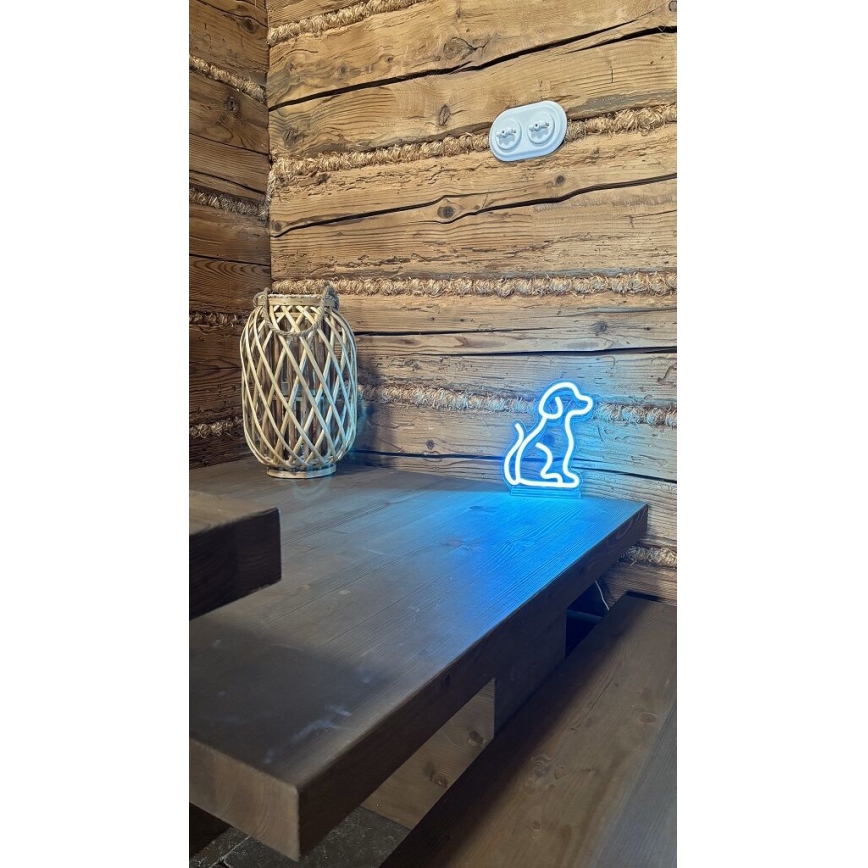 2Kids Toys - LED Neonbordslampa LED/5W/USB hund