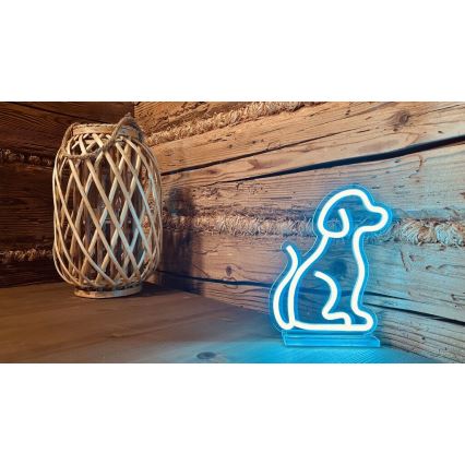 2Kids Toys - LED Neonbordslampa LED/5W/USB hund