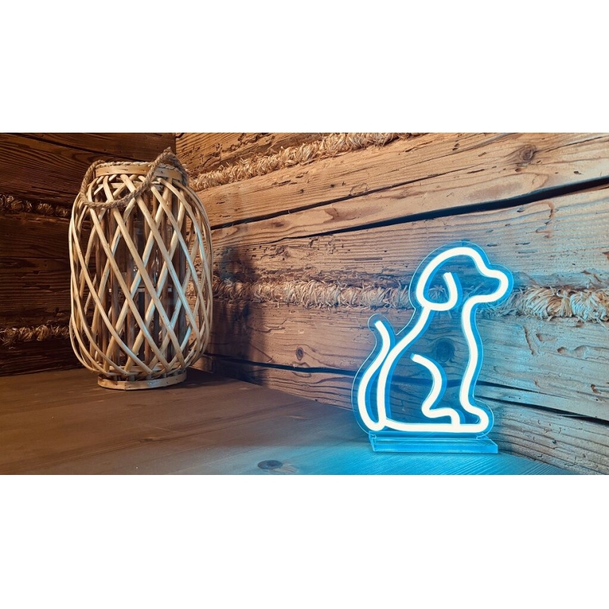 2Kids Toys - LED Neonbordslampa LED/5W/USB hund