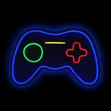 2Kids Toys - LED Neon väggdekoration LED/5W/USB gamepad