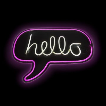 2Kids Toys - LED Neon väggdekoration LED/5W/USB hello