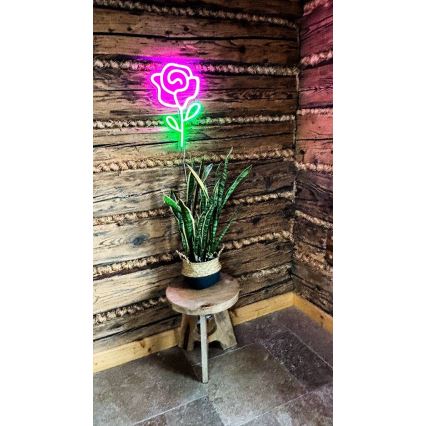 2Kids Toys - LED Neon väggdekoration LED/5W/USB ros