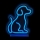 2Kids Toys - LED Neonbordslampa LED/5W/USB hund