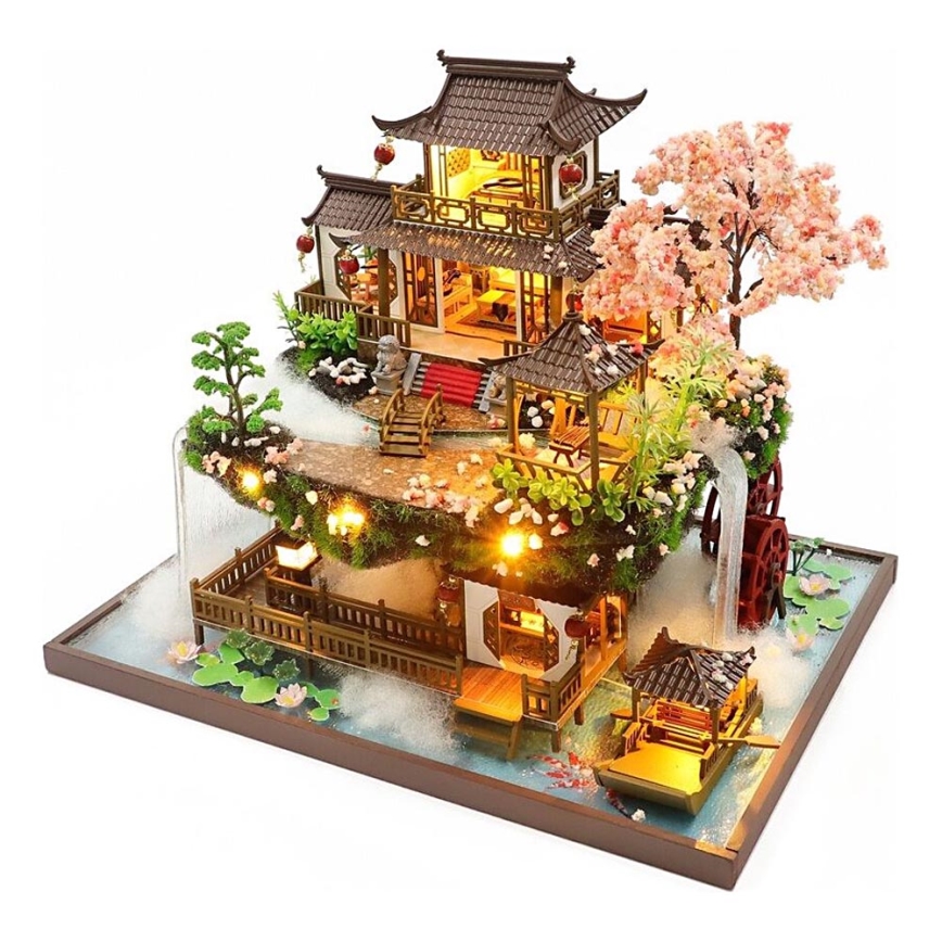 2Kids Toys - Miniatyr av sagovilla med hus 2xAAA