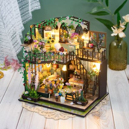 2Kids Toys - Miniatyr av Darcyin blomsterhus, 2xAAA