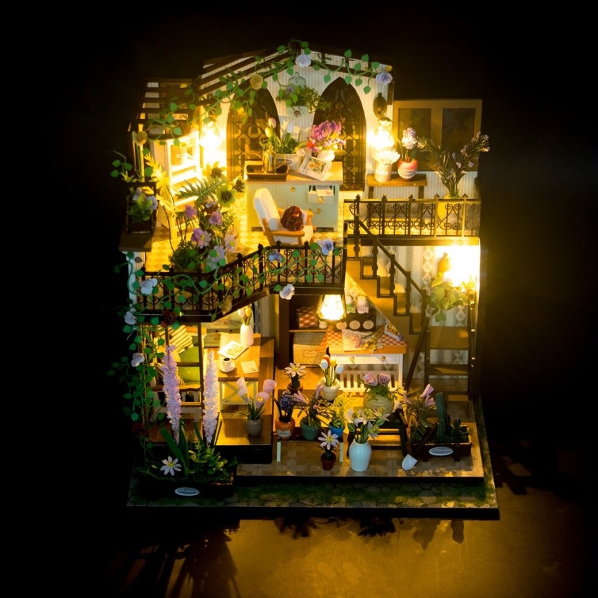 2Kids Toys - Miniatyr av Darcyin blomsterhus, 2xAAA