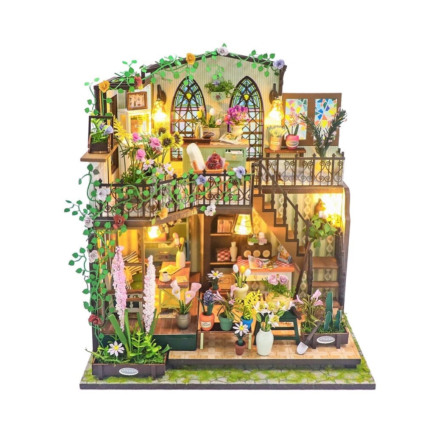 2Kids Toys - Miniatyr av Darcyin blomsterhus, 2xAAA