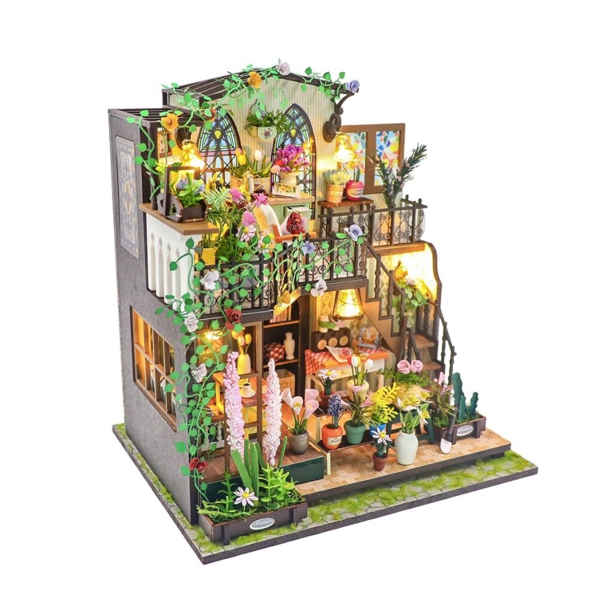 2Kids Toys - Miniatyr av Darcyin blomsterhus, 2xAAA