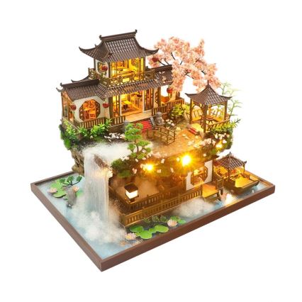 2Kids Toys - Miniatyr av sagovilla med hus 2xAAA