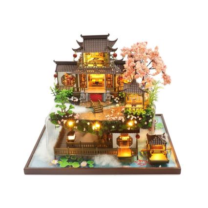 2Kids Toys - Miniatyr av sagovilla med hus 2xAAA