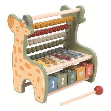 2Kids Toys - Träleksak med multifunktionell räknehjälp Giraff