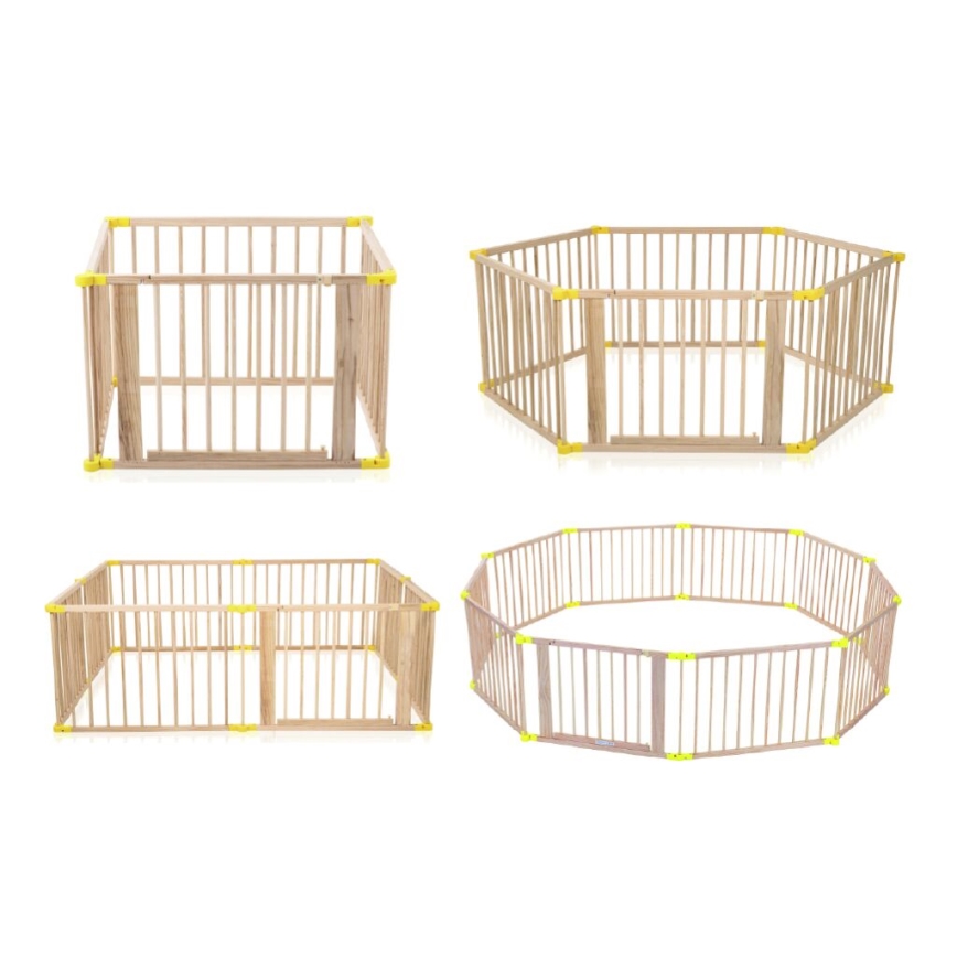 2Kids Toys - XXL lekhage i trä 210x210 cm beige