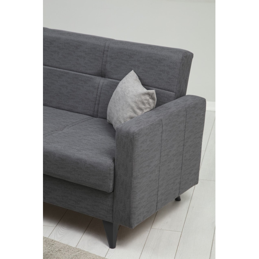 3-sitsig bäddsoffa KORFU mörkgrå