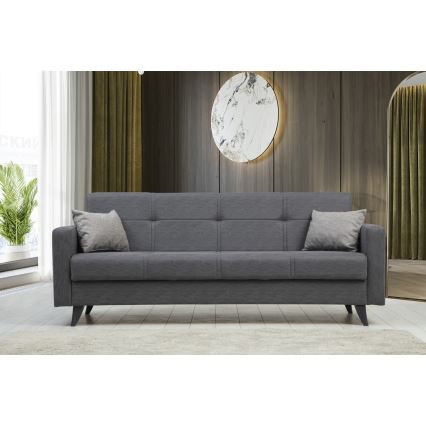 3-sitsig bäddsoffa KORFU mörkgrå