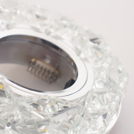 Emithor 71094 - LED infälld belysning CRYSTAL FIX 1xGU10/50W + LED/3W STRIPE